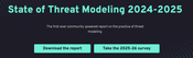Screenshot of the cover for the 'State of Threat Modeling 2024-2025'