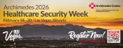 Archimedes 2026 Healthcare Security Week banner
